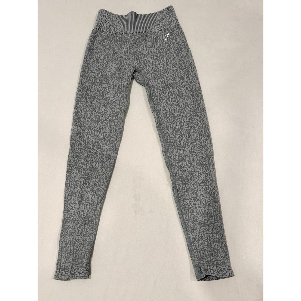 Gymshark Seamless Compression Leggings Womens XS Heather Gray Athleisure Workout